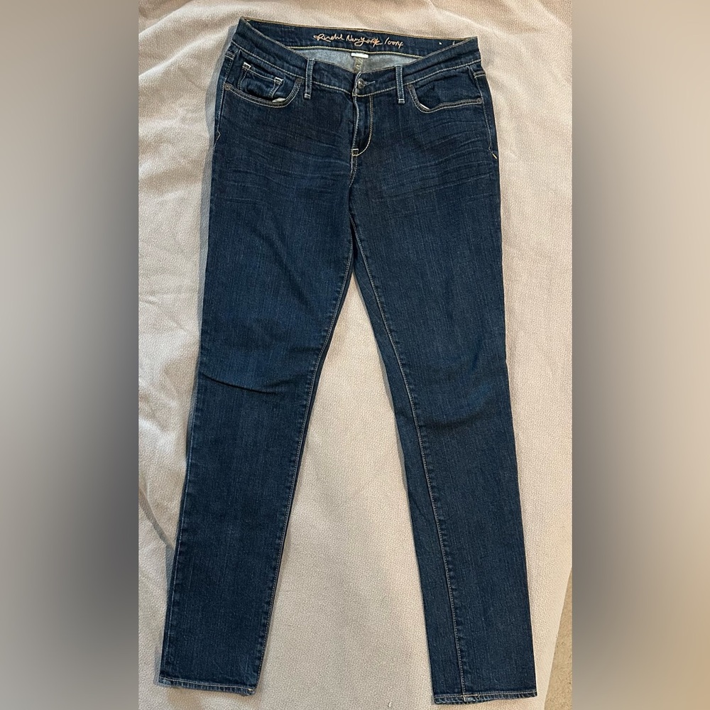 EUC Ruehl No. 925 Dark Skinny Jean Stretchy Sz 28